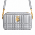 Burberry Grey Quilted Camera Bag
