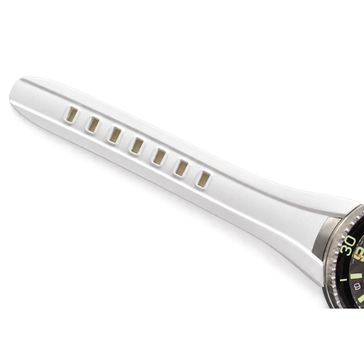 Blancpain Fifty Fathoms Tech Black Dial White Rubber Dive Watch