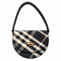 Burberry Black Check Saddle Bag