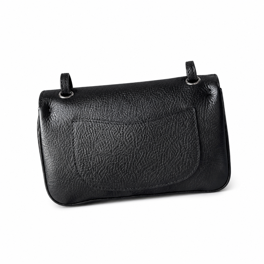 Chanel Classic Quilted Mini Flap Bag | CC Turn-Lock Leather Chain Strap — 13cm