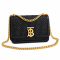 Burberry Black Monogram Chain Shoulder Bag