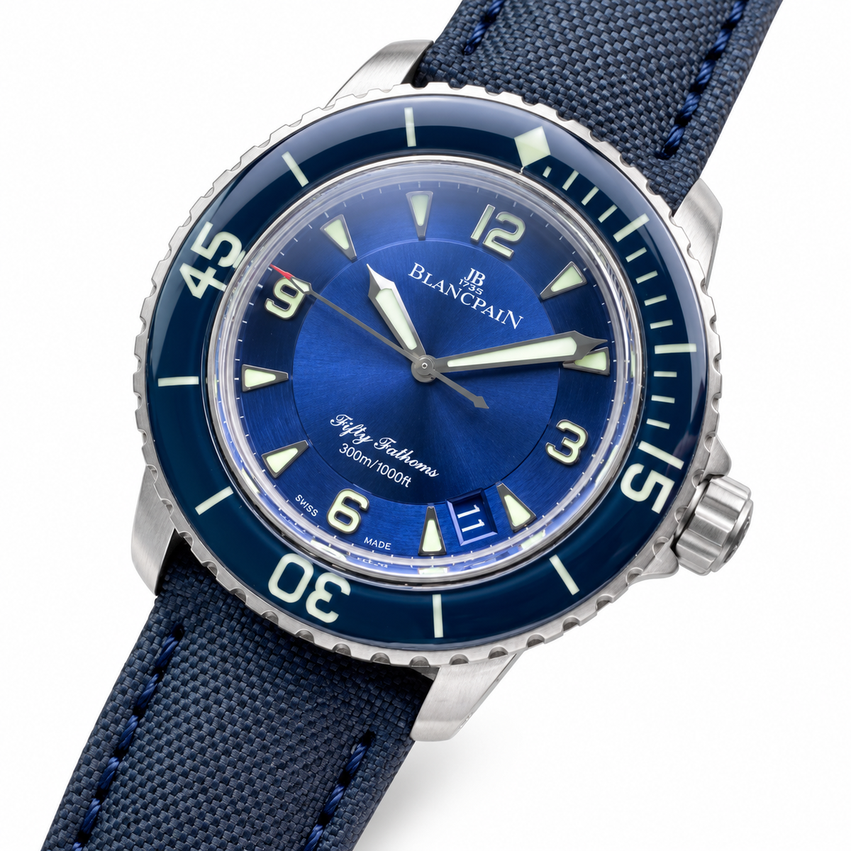 Blancpain Fifty Fathoms Bathyscaphe – Blue Dial Arabic Numerals Ceramic Bezel Swiss Automatic