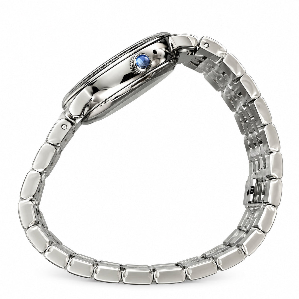 Longines Elegant Collection – Blue Diamond Dial Steel Bracelet Ladies