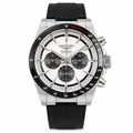 Longines Conquest Automatic Chronograph White Dial Red Accents