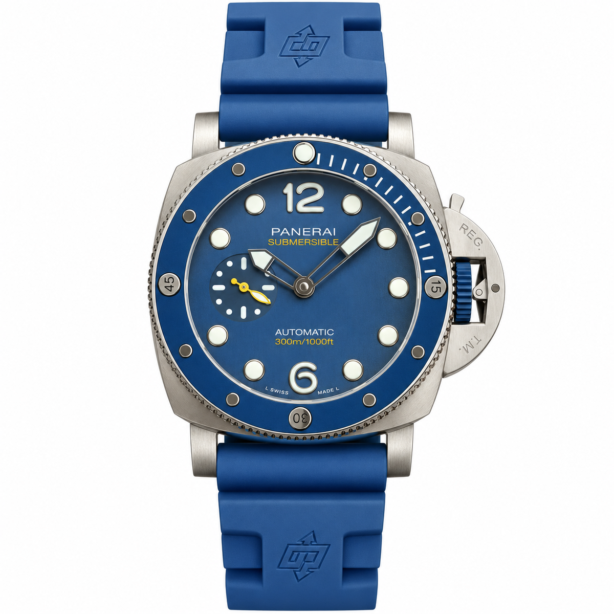 Panerai Luminor Due Automatic 42mm Men's Steel Watch Blue Dial