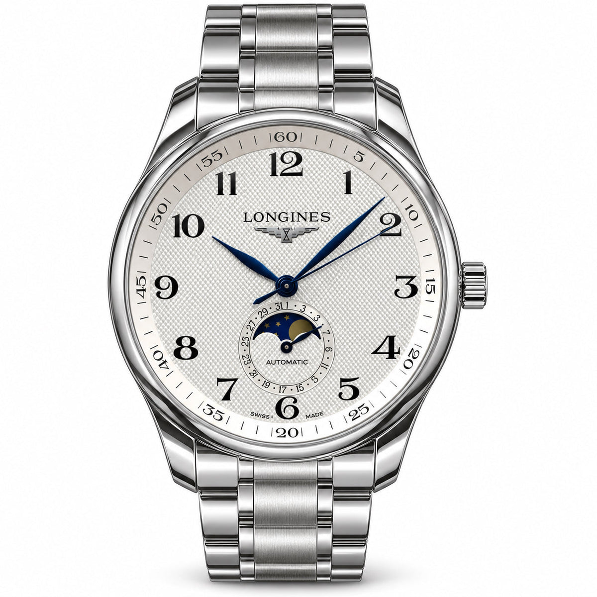 Longines Master Collection Moonphase Automatic Steel