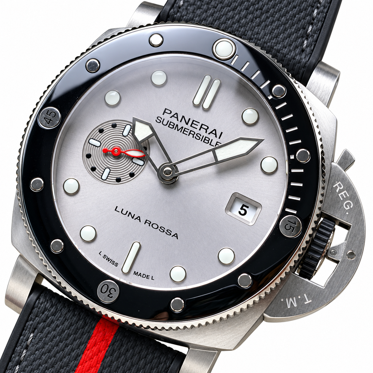 Panerai Luminor Marina Automatic 44mm Men's Steel Watch White Dial