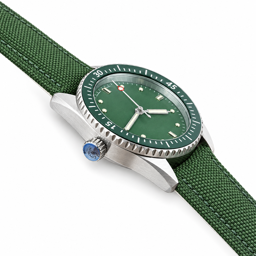 Blancpain Fifty Fathoms Bathyscaphe Green Dial Dive Watch
