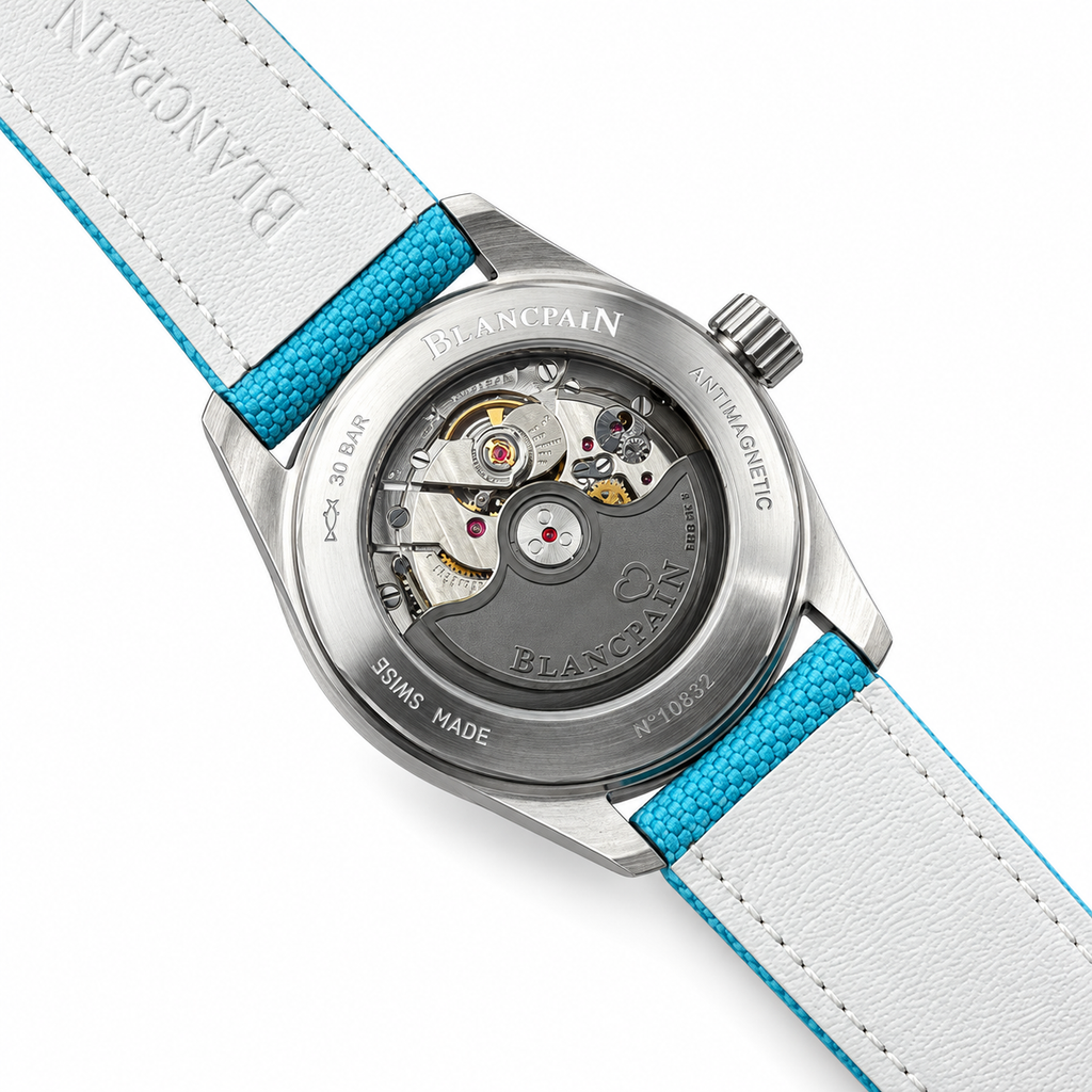 Blancpain Fifty Fathoms Bathyscaphe Turquoise Dial Dive Watch