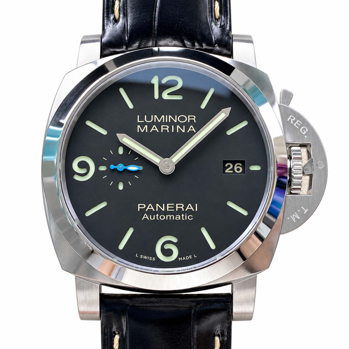 Panerai Luminor Automatic 44mm Men's Steel Watch Brown Dial