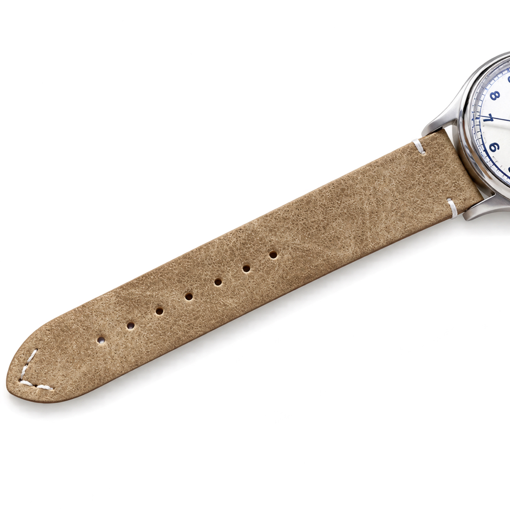 Longines Heritage Military Watch – Swiss Automatic, Ivory Speckled Dial & Sand Leather Strap