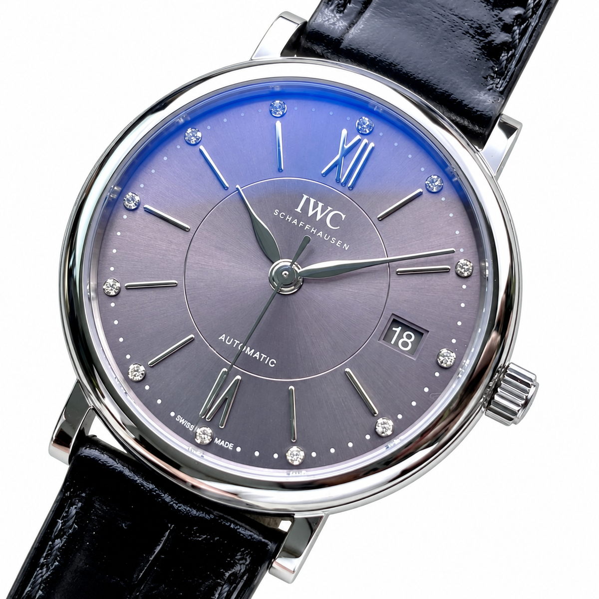 IWC Portofino 34mm Symphony Conductor Automatic Steel Watch