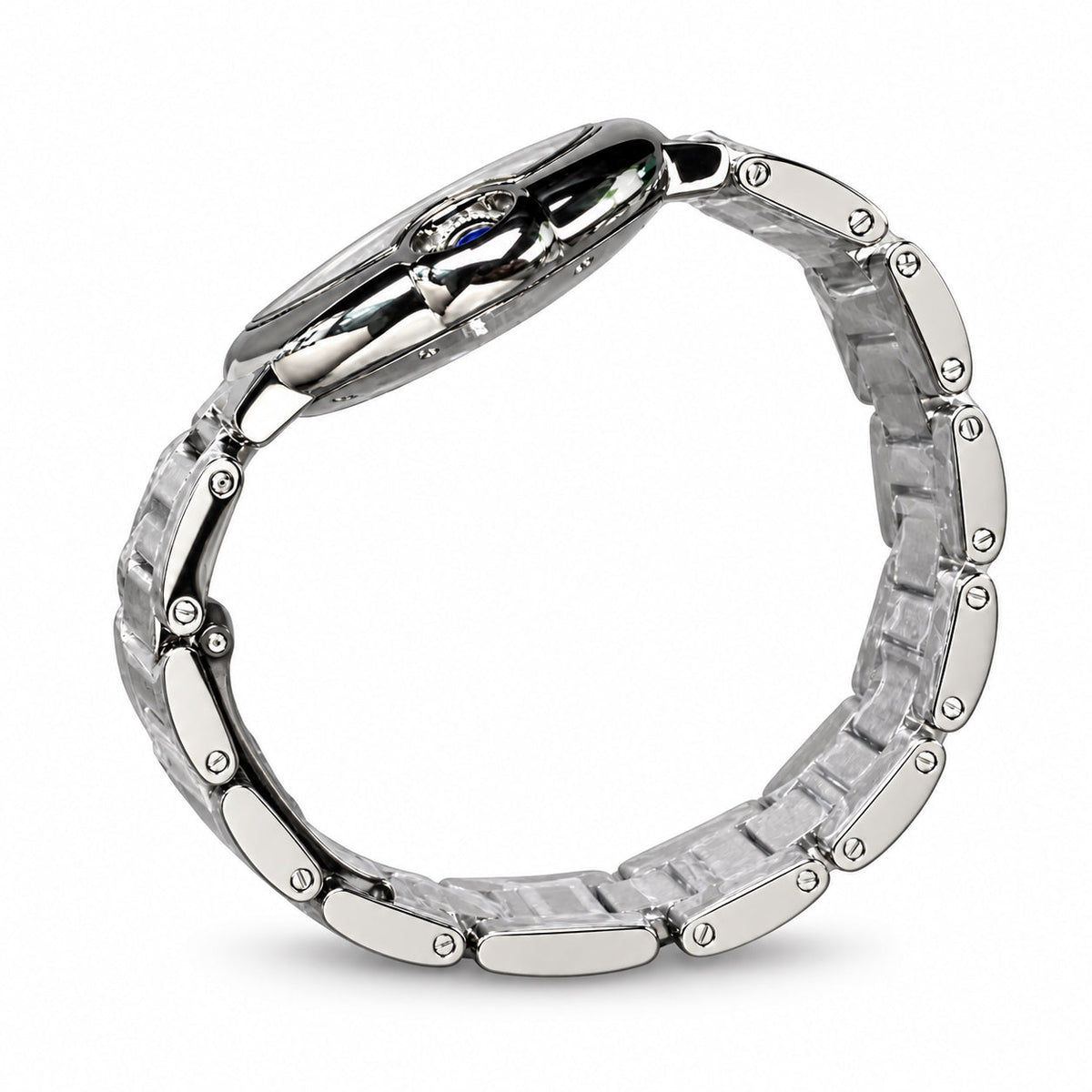 Cartier Ballon Bleu Steel Silver Dial Automatic Bracelet Watch – KDY