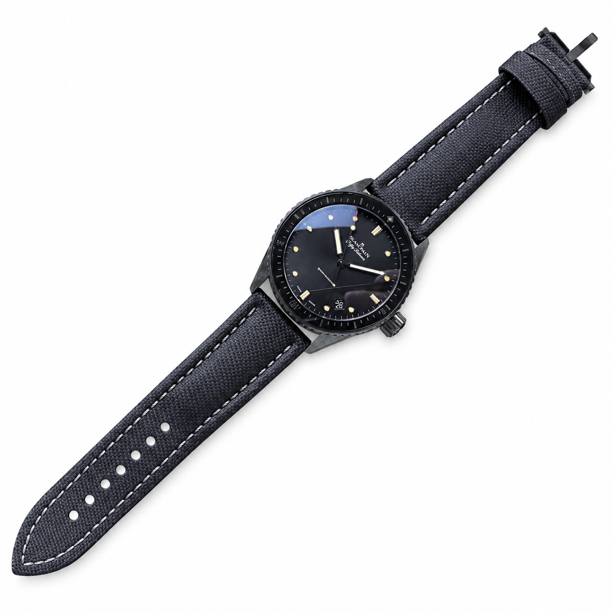 Blancpain Fifty Fathoms Bathyscaphe Black Dial Date Steel Dive Watch