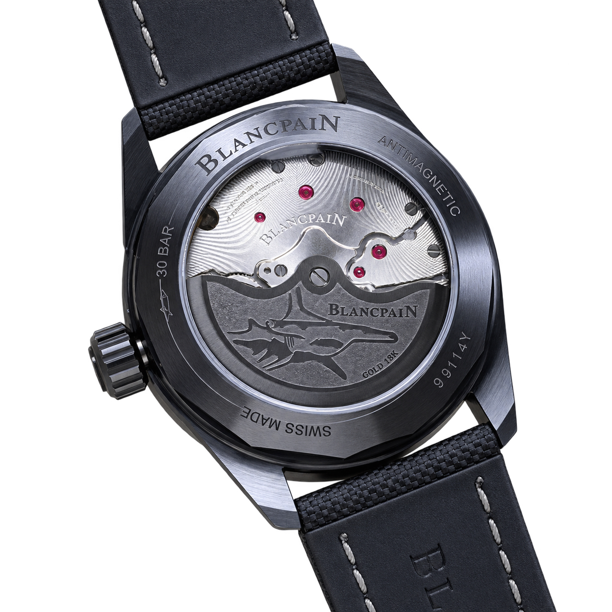 Blancpain Fifty Fathoms Bathyscaphe Green Dial Titanium Dive Watch
