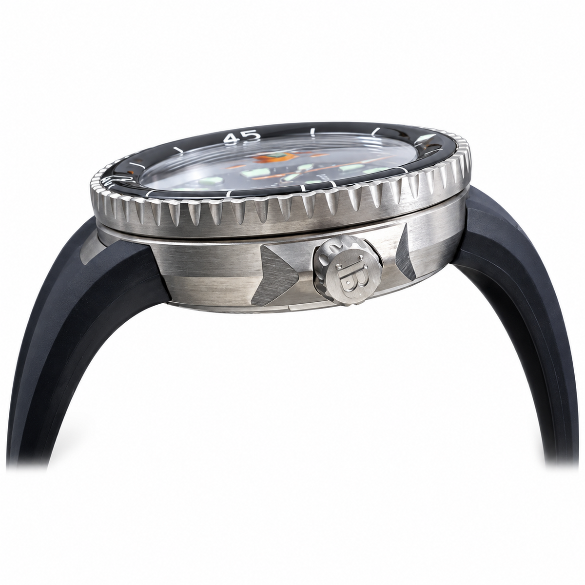 Blancpain Fifty Fathoms Tech Black Dial Black Rubber Dive Watch
