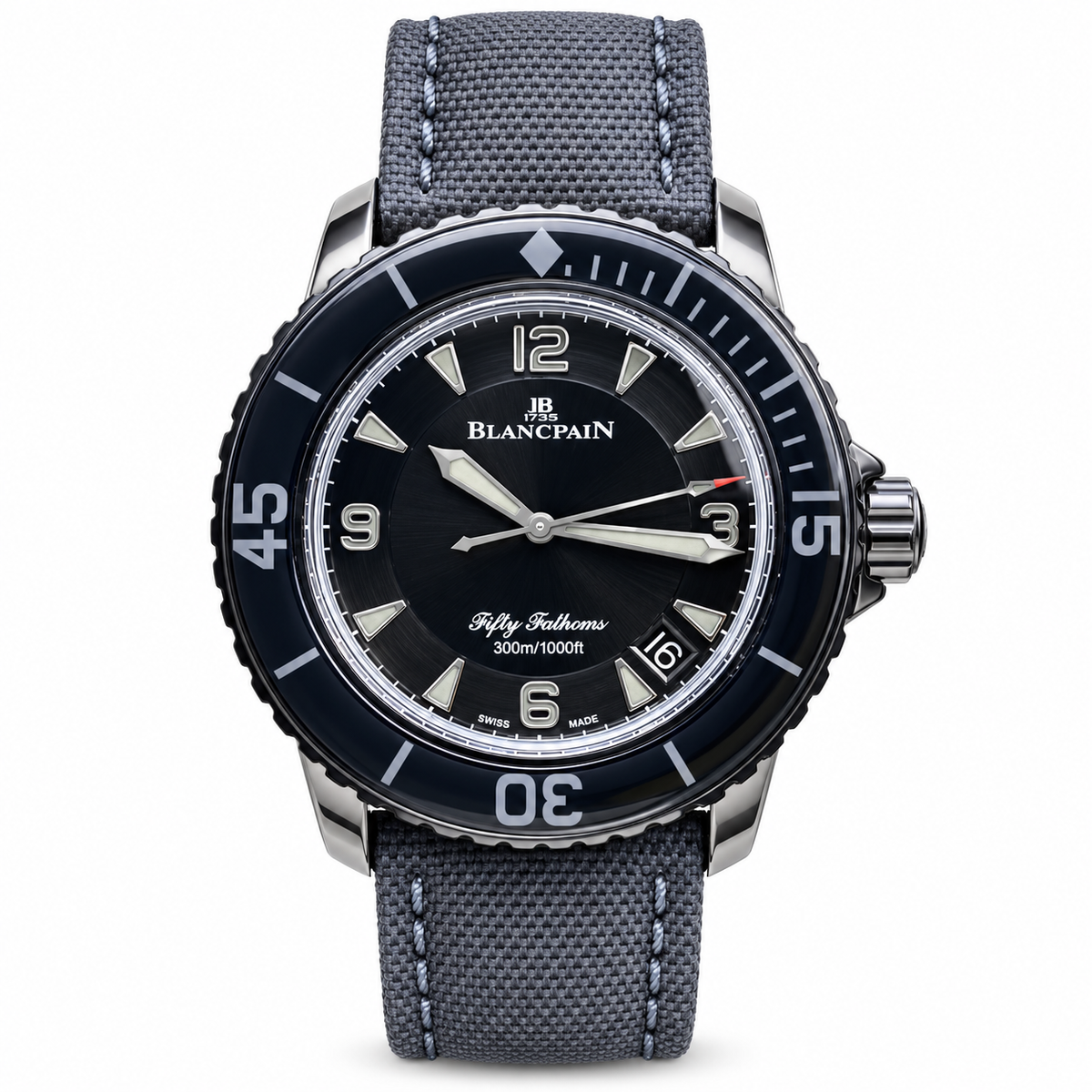 Blancpain Fifty Fathoms – Titanium Black Dial Ceramic Bezel 300m Swiss Automatic Dive Watch