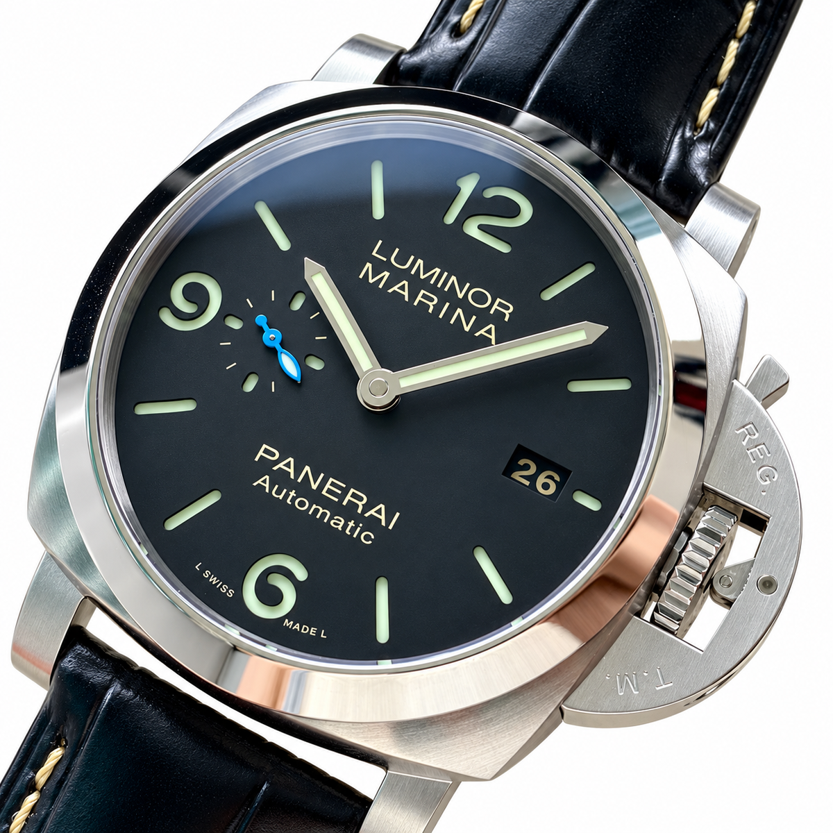 Panerai Luminor Automatic 44mm Men's Steel Watch Brown Dial