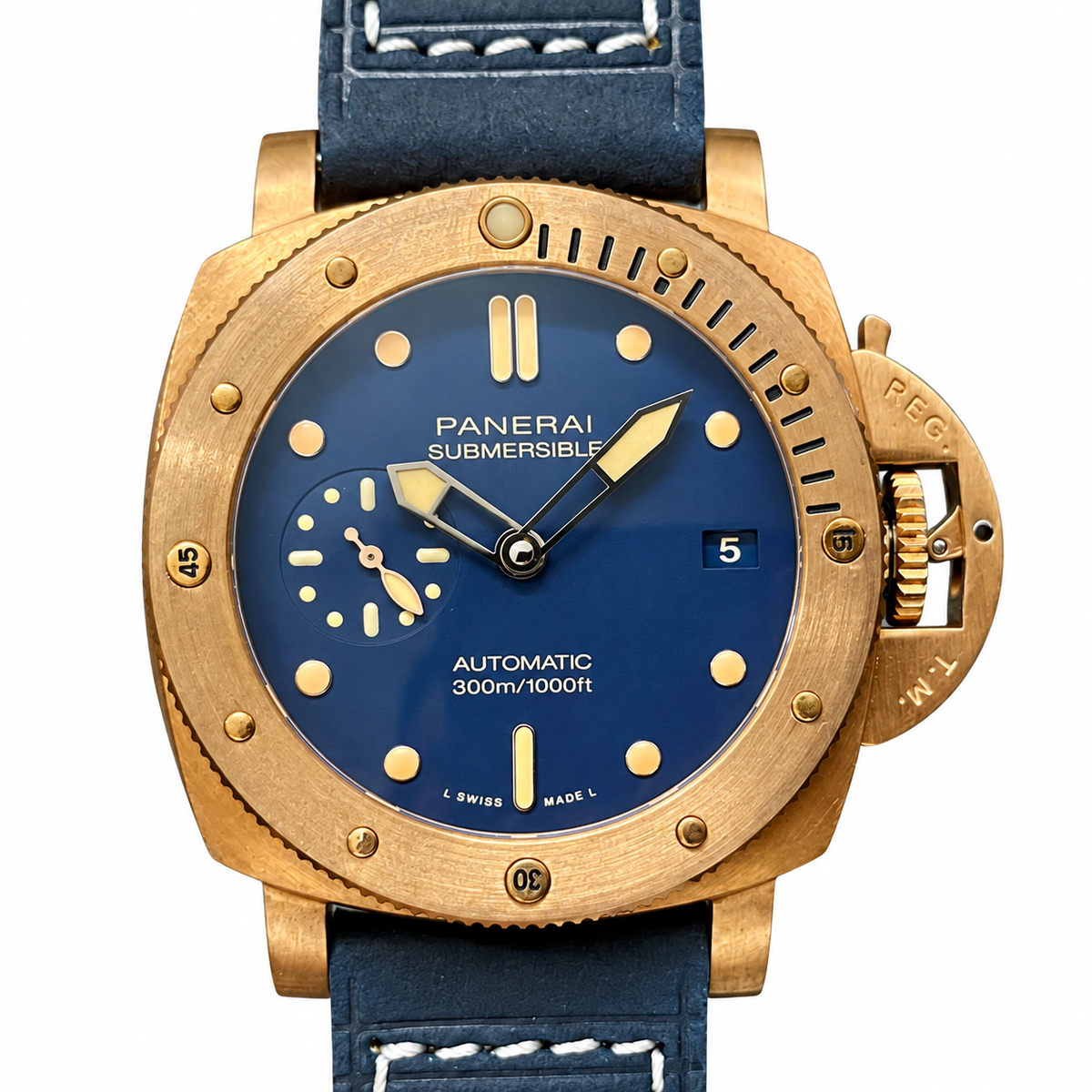 Panerai Luminor Due Automatic 44mm Men's Steel Watch Black Dial