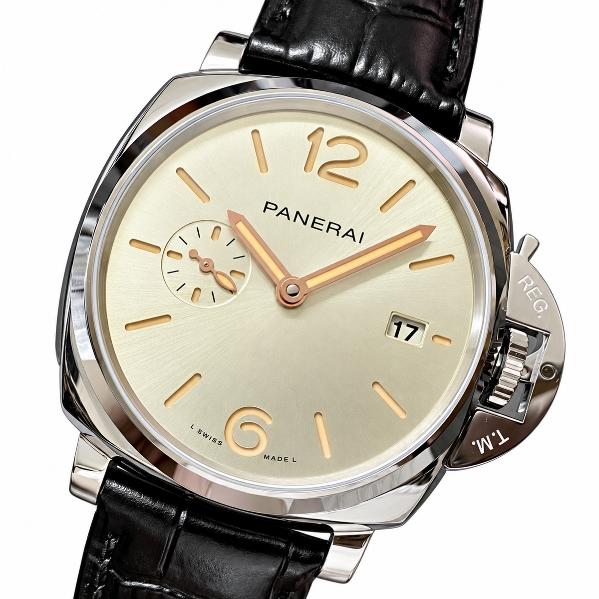 Panerai Luminor Due Automatic 40mm Men's Steel Watch Green Dial