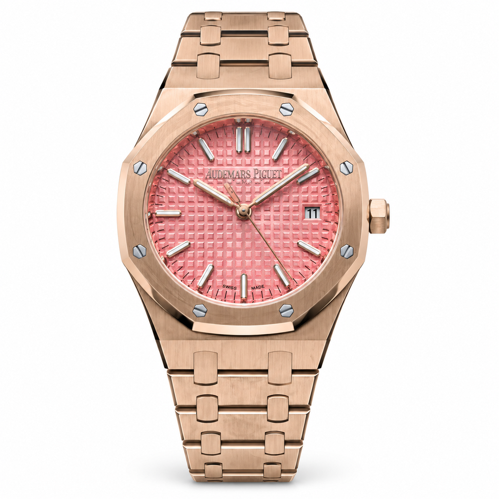 Audemars Piguet Royal Oak 34mm Rose Gold Pink Dial
